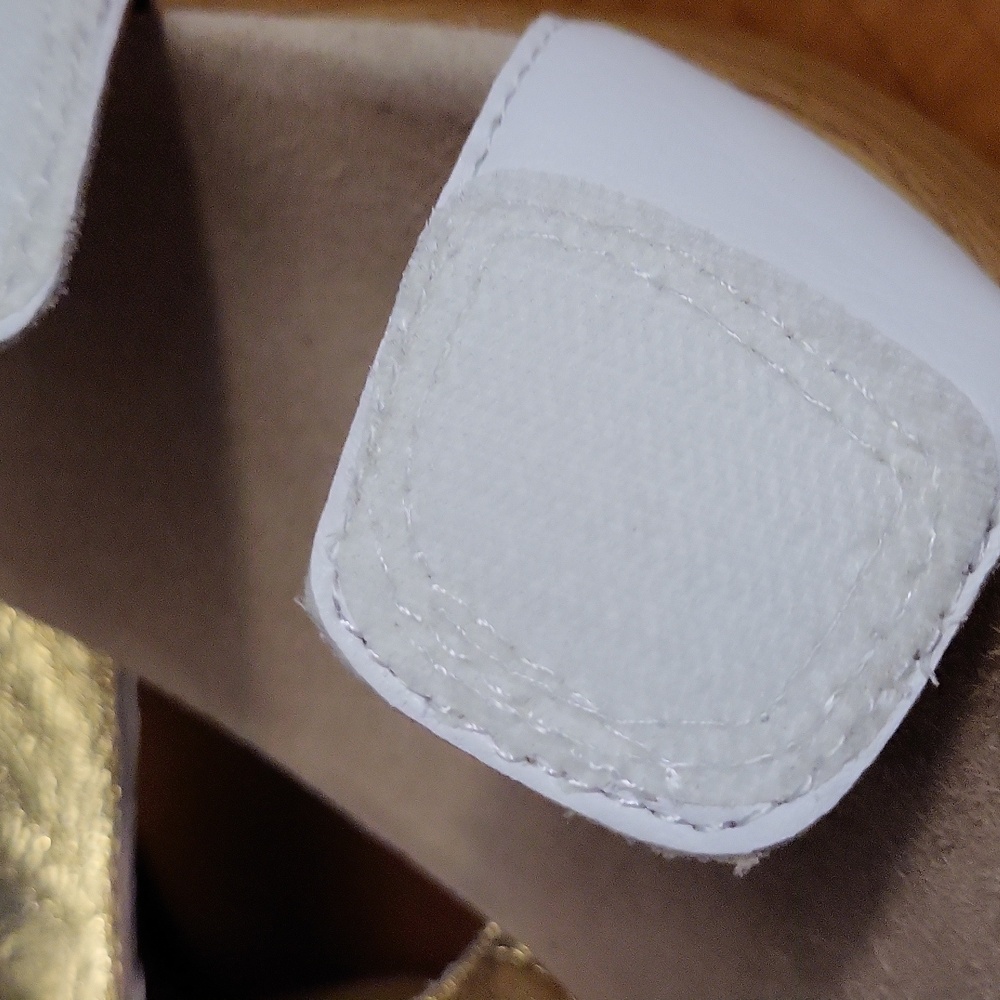 Alegria 8 8.5 Or 38 Embroidered White Sandals With Velcro - Picture 13 of 17